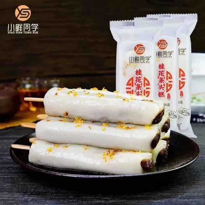 老上海风味特产小鲜同学桂花条头糕红豆味棒棒糕糕点心麻薯糯米团 1根