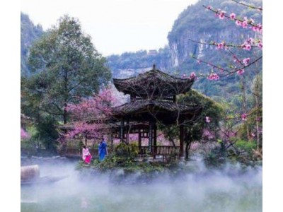 九江到庐山桃花源景区的桃花源漂流一日游/游陶渊明笔下桃花源
